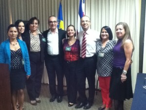 Codex Costa Rica Team with CCLAC Regional Coordinator (Ms. Isabel Cristina Araya) and Dr. Gilherme Costa, Candidate for Vice Chair (Brazil)