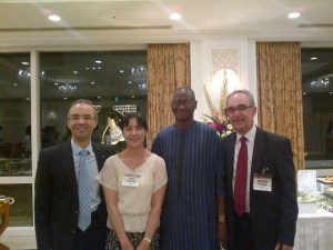 With Dr. Yayoi Tsujiyama (Japan), Dr.Mahamadou Sako (Mali) and Dr. Gilherme Costa (Brazil) candidates for Vice chairperson position of the CAC in 2014.